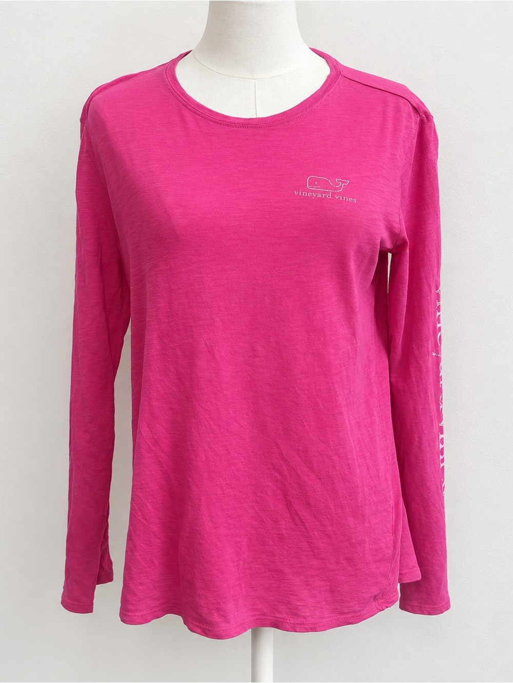 Vineyard Vines Pink Whale Long Sleeve Tee XL